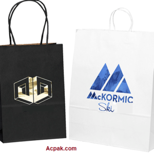 Sac Papier Luxe. Dorure Estampage Foil