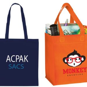 Sac tissu réutilisable + Ganses