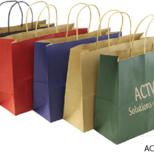Sac papier Kraft. Sac coloré